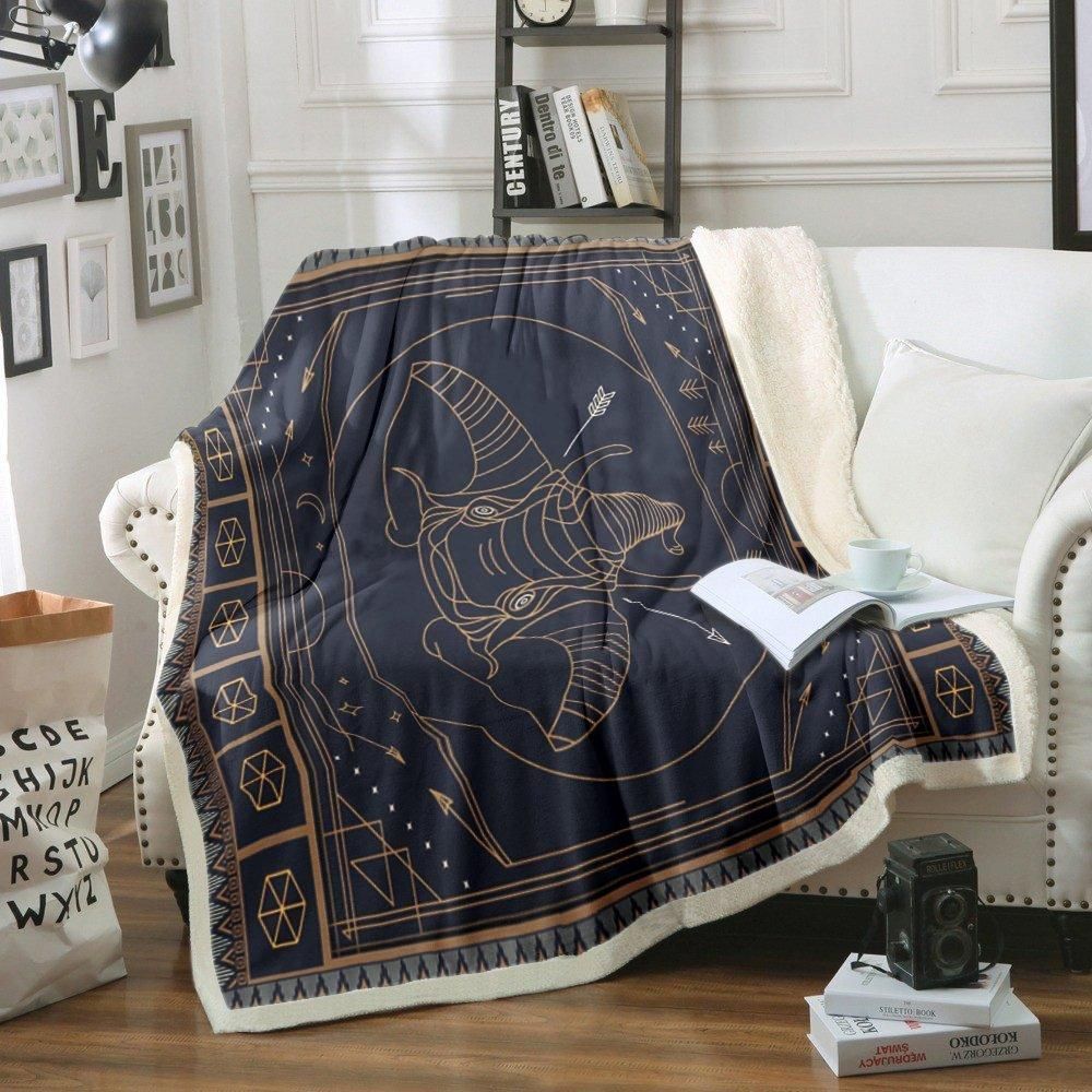 Elephant Sherpa Fleece Blanket