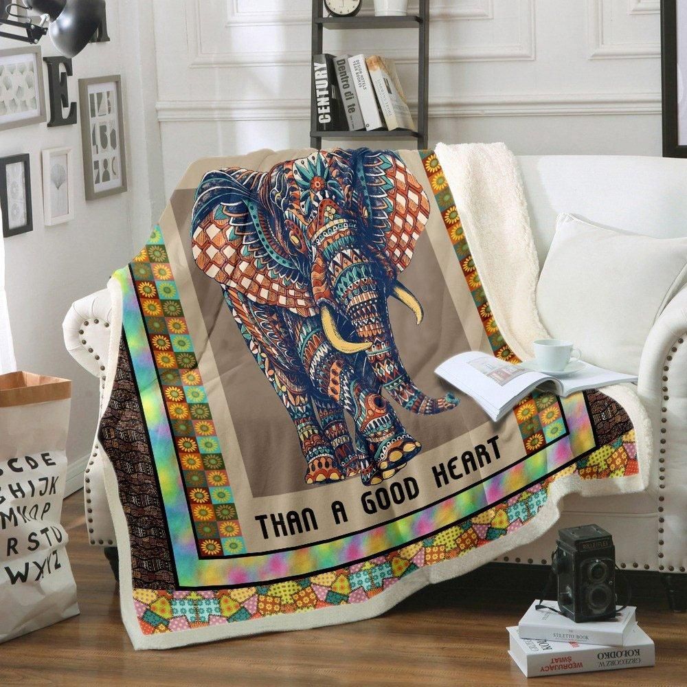 Elephant Sherpa Fleece Blanket