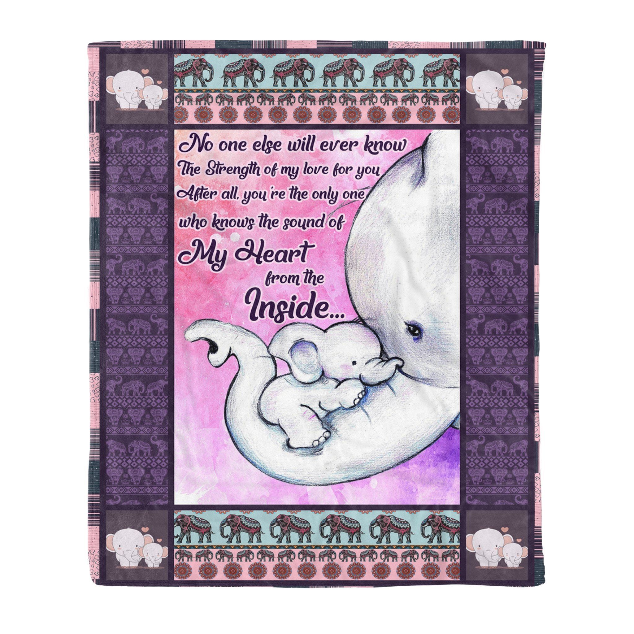 Elephant Sherpa Fleece Blanket