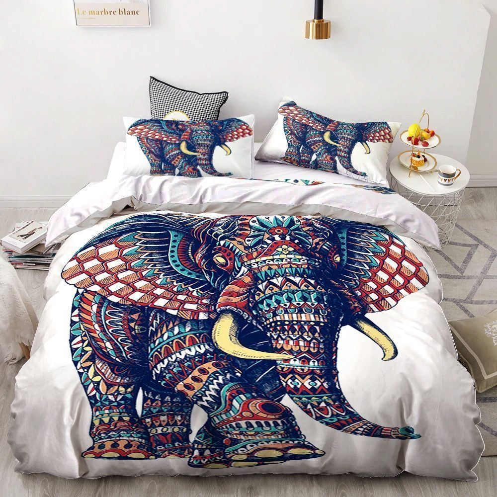 Elephant Colorful Bedding Set