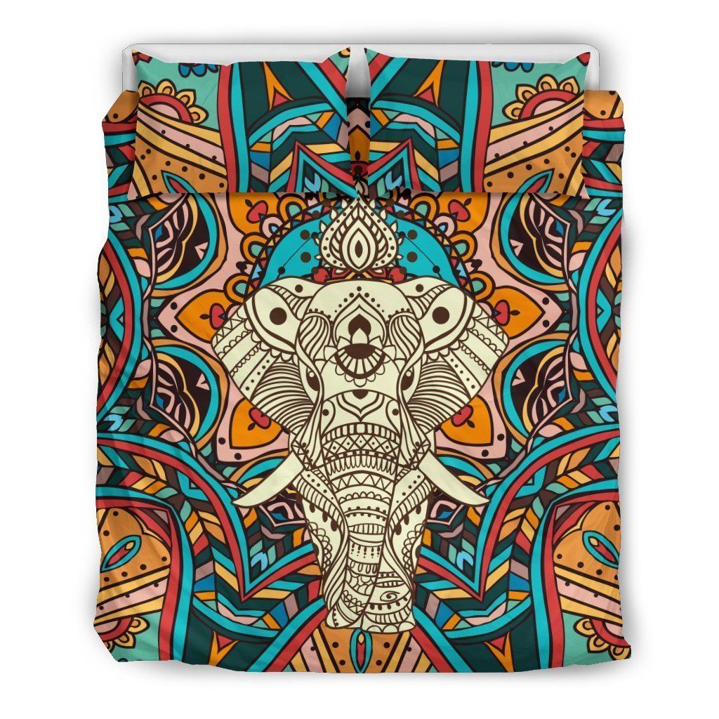 Elephant Colorful Indian Bedding Set
