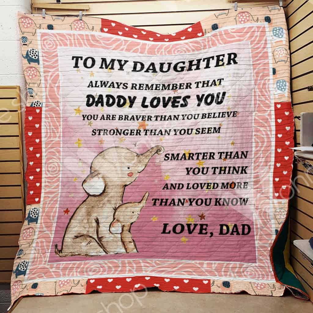 Elephant Dad Quilt Blanket DHC1102681TD