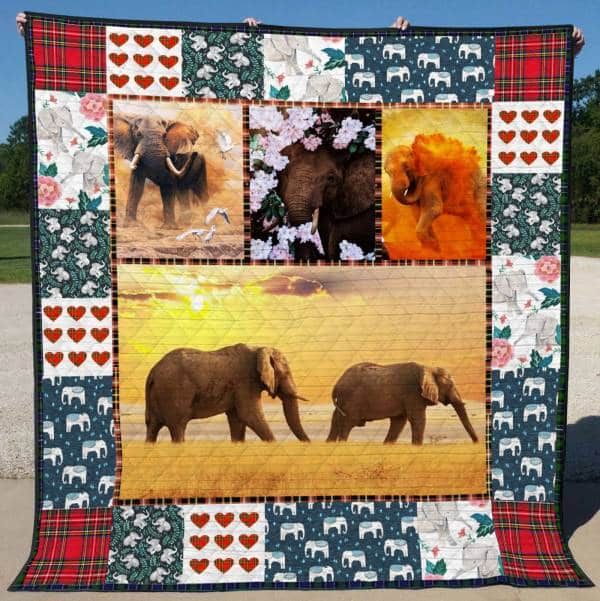 Elephant Dark Inside Quilt Blanket DHC3112391TD