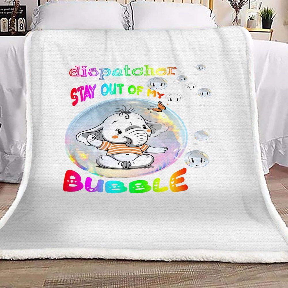 Elephant Dispatcher Sherpa Fleece Blanket