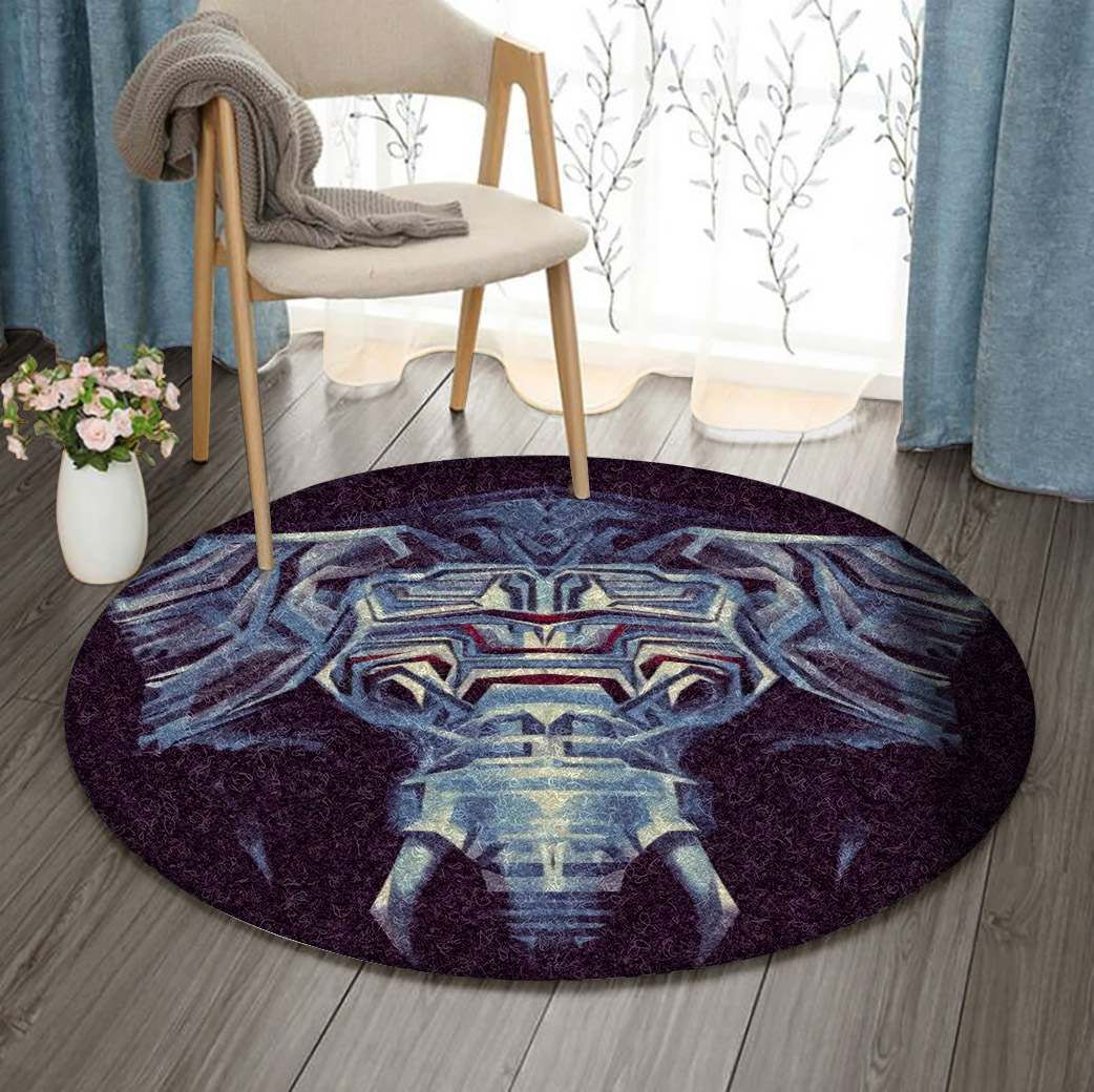 Elephant Round Carpet