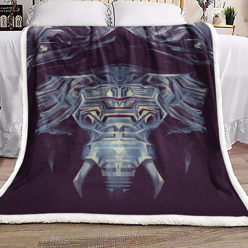 Elephant Sherpa Fleece Blanket