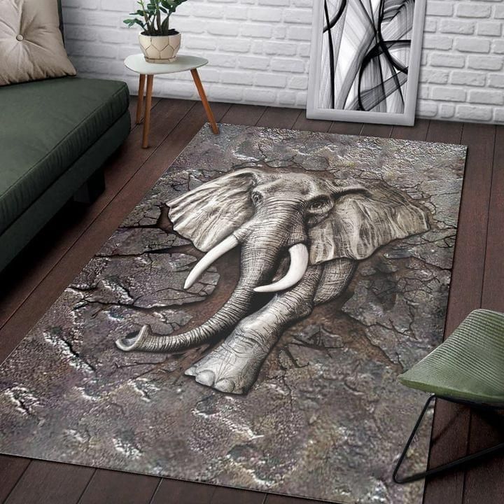 elephant Round Carpet