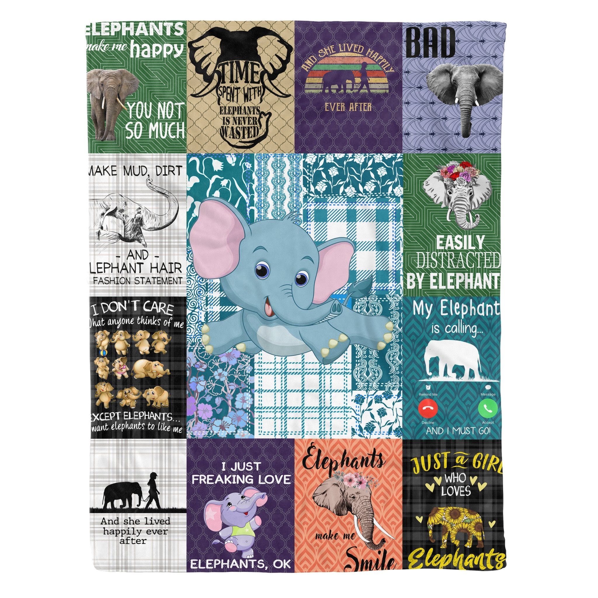 Elephant Fleece Blanket