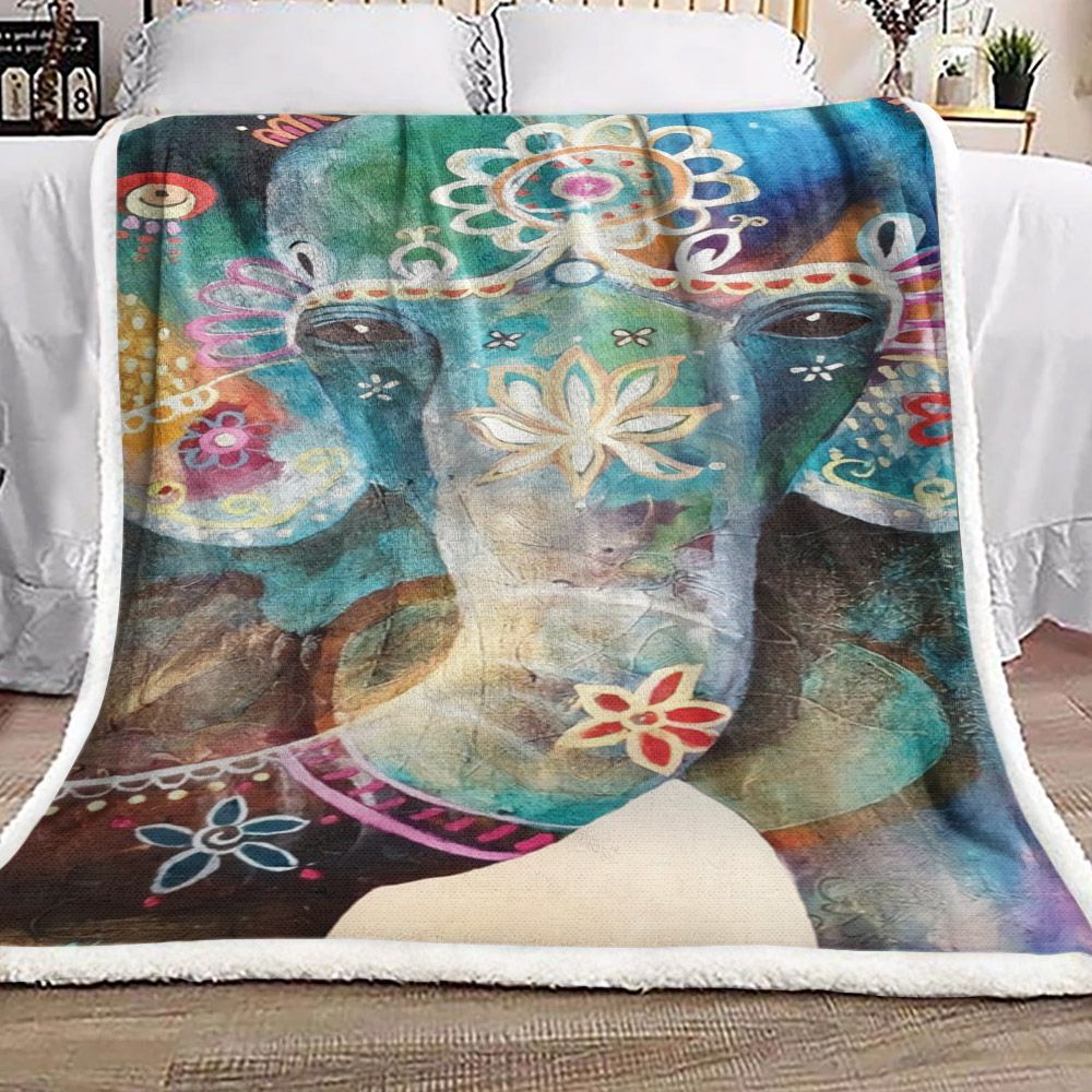 Elephant Sherpa Fleece Blanket