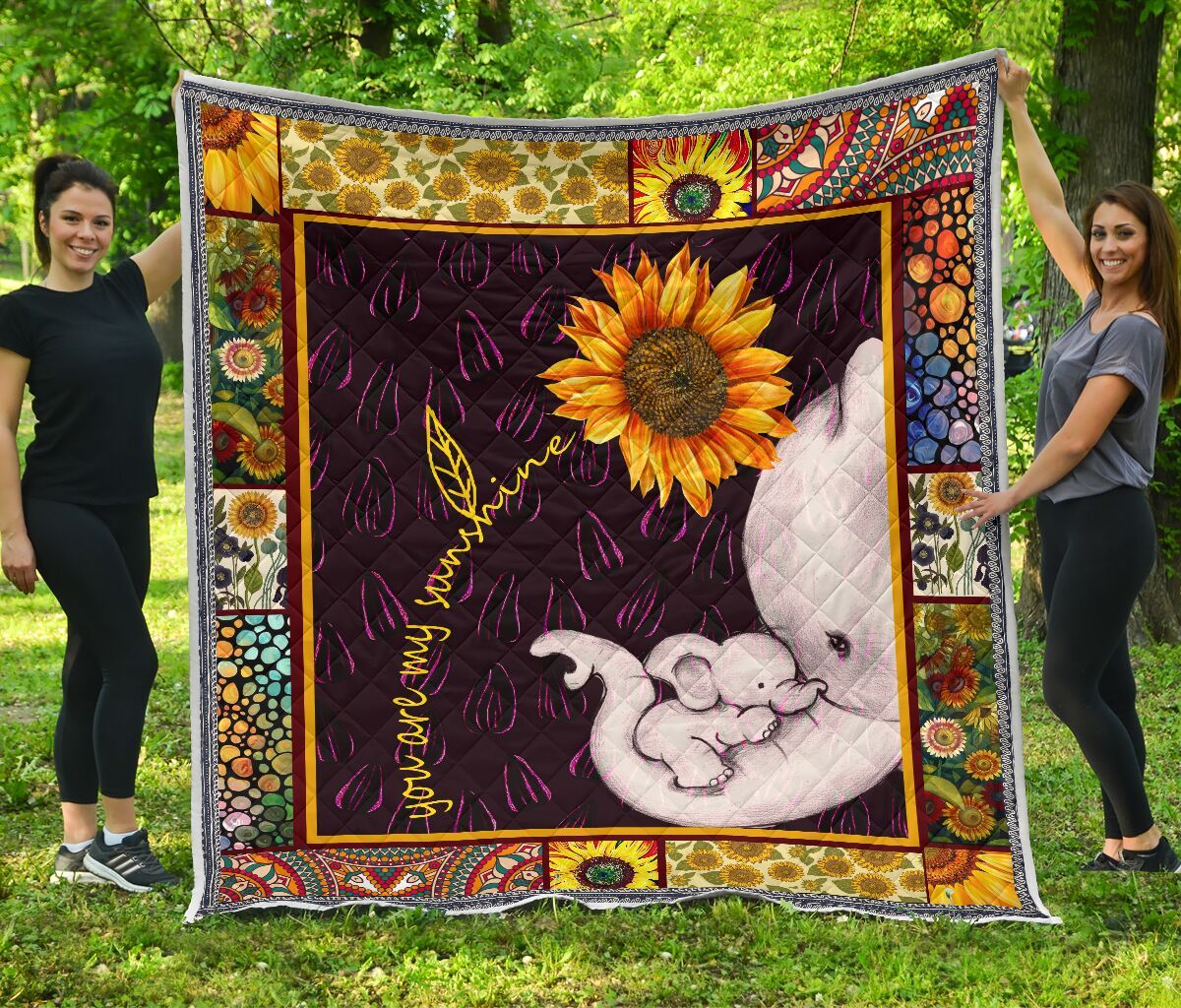 Elephant Elephant A Little Hippie Quilt Blanket DHC3112791TD