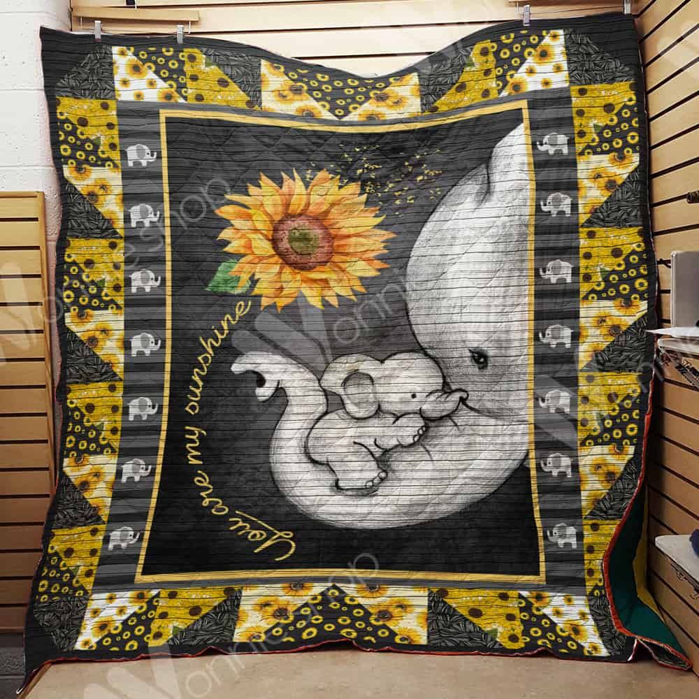 Elephant Elephant Mom Quilt Blanket DHC3112718TD