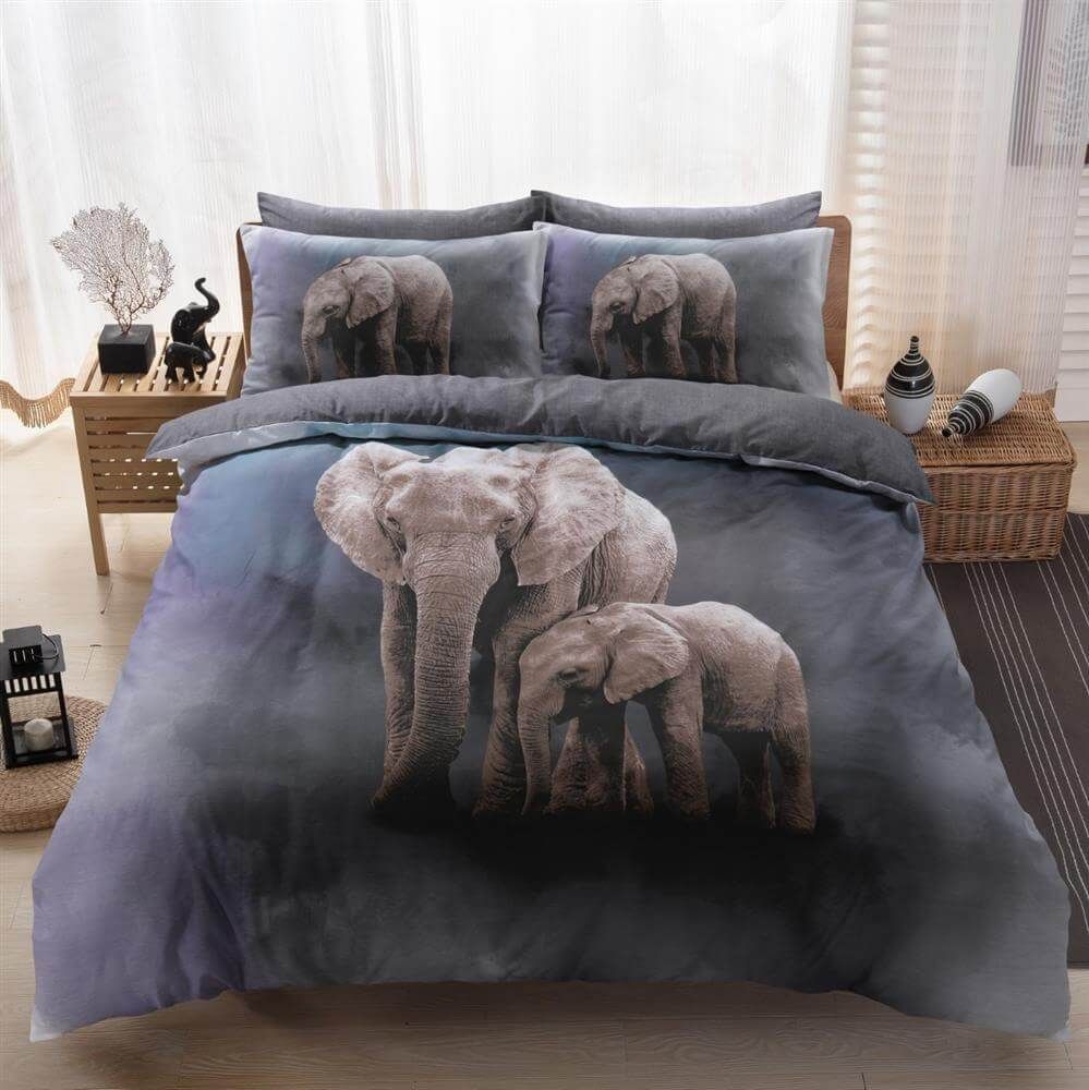 Elephant Family Bedding Set