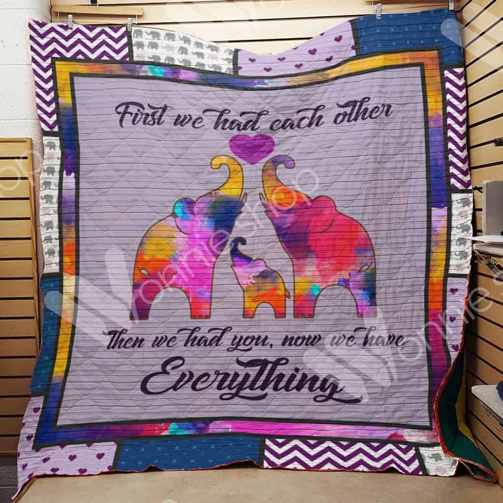 Elephant Family Quilt Blanket DHC1102673TD