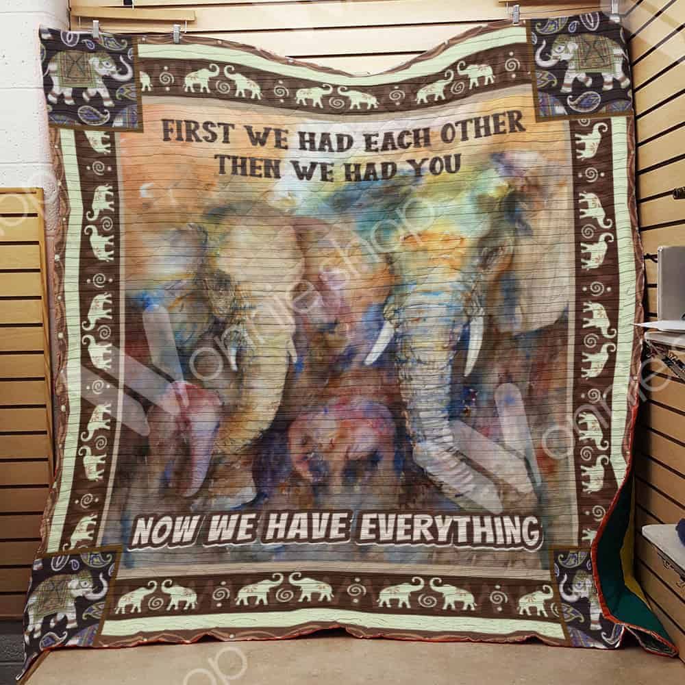Elephant Family Quilt Blanket DHC1102748TD