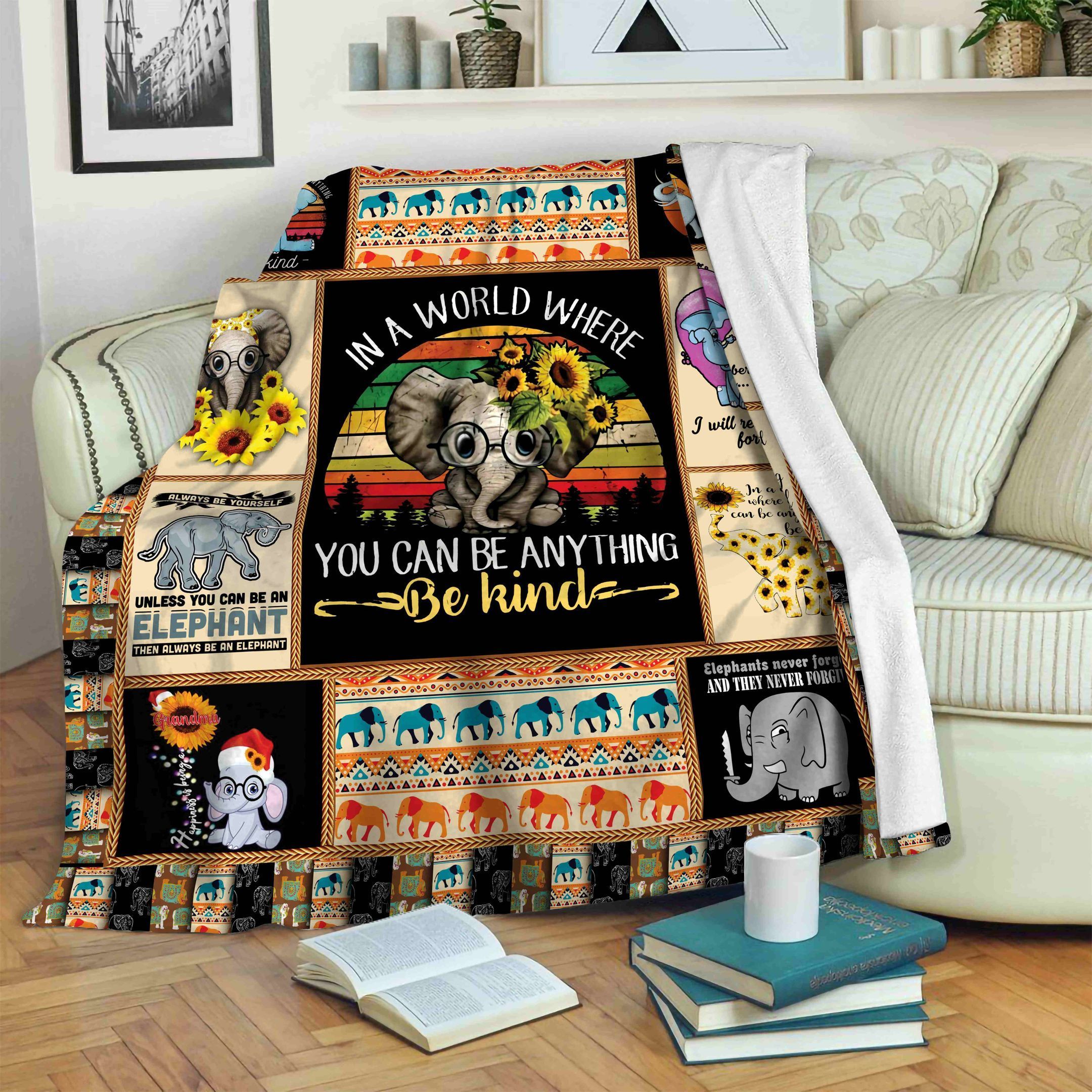 Elephant Fleece Blanket