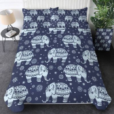 Elephant Floral Bedding Set