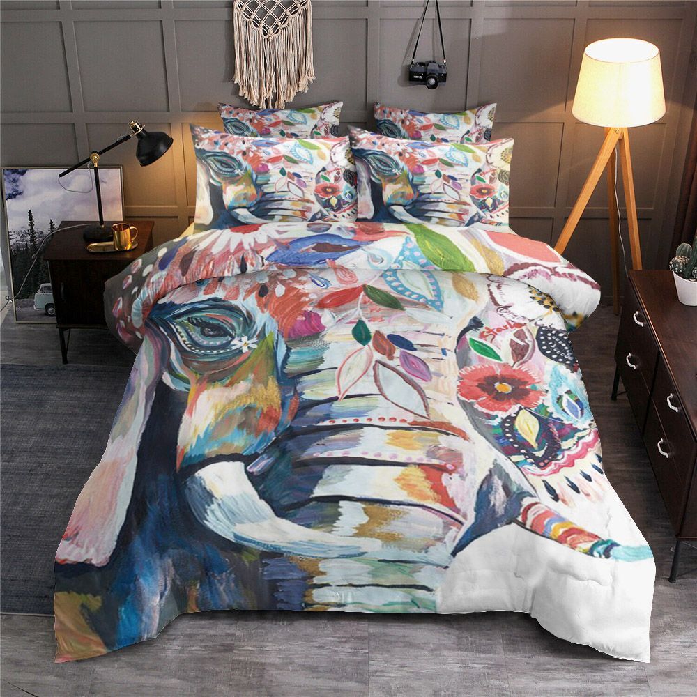 Elephant Flower Bedding Set