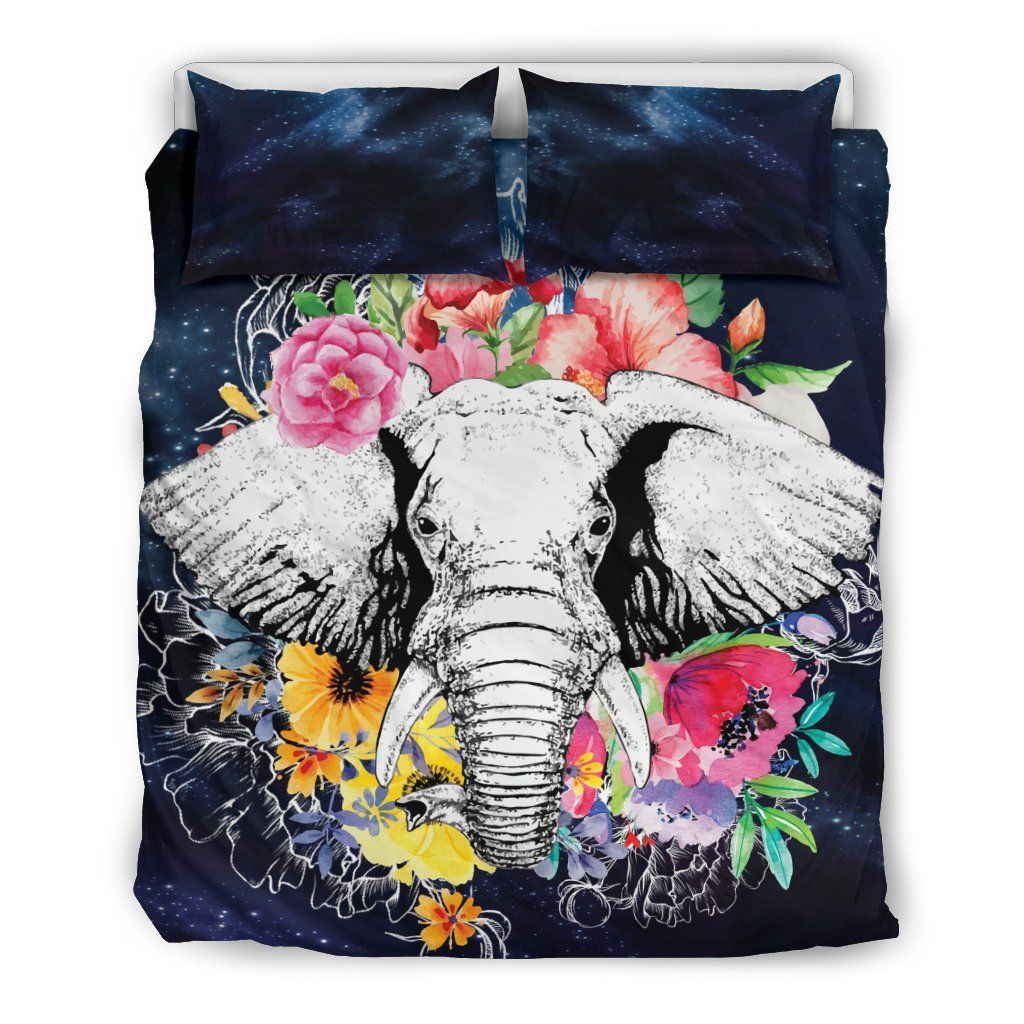 Elephant Flower Bedding Set