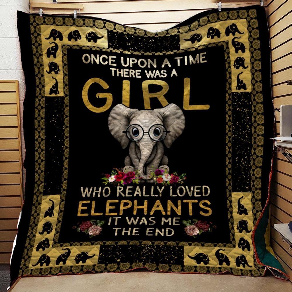 Elephant Girl CLA270676 Quilt Blanket