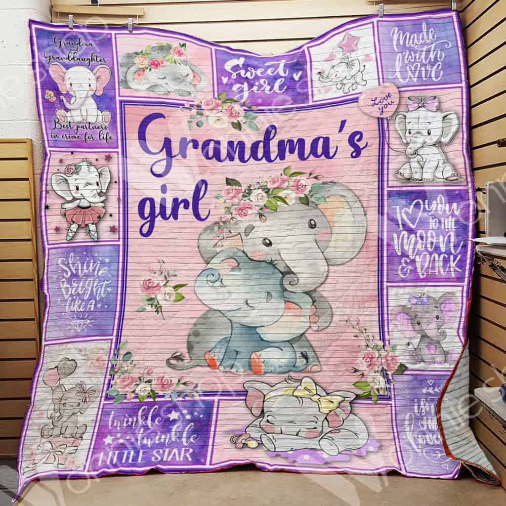Elephant Granddaughter Quilt Blanket DHC0102480TD