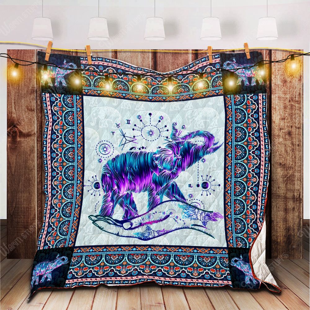 Elephant Hands Tattoo Quilt Blanket Kp Dhc1312488Dd