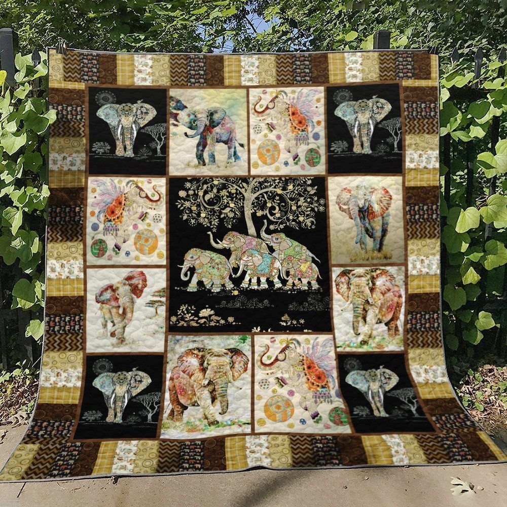Elephant HM130724 Quilt Blanket