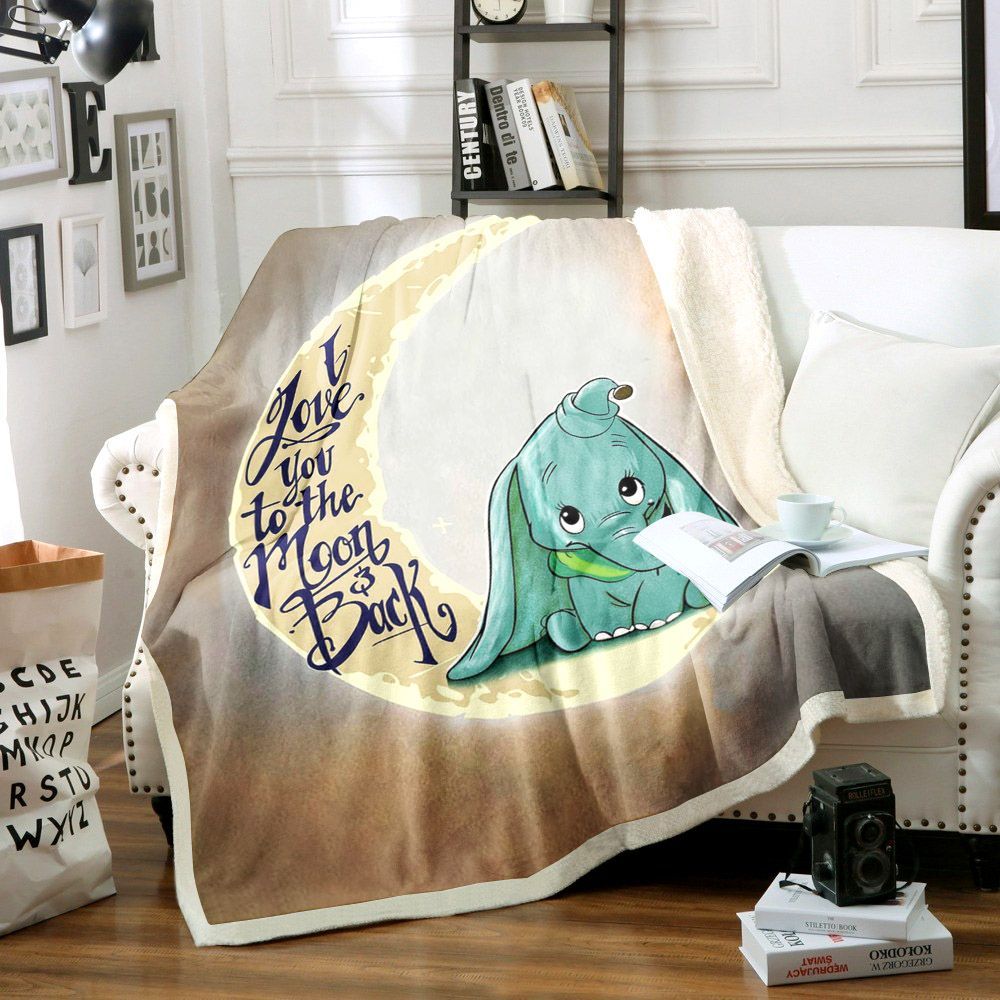 Elephant Sherpa Fleece Blanket