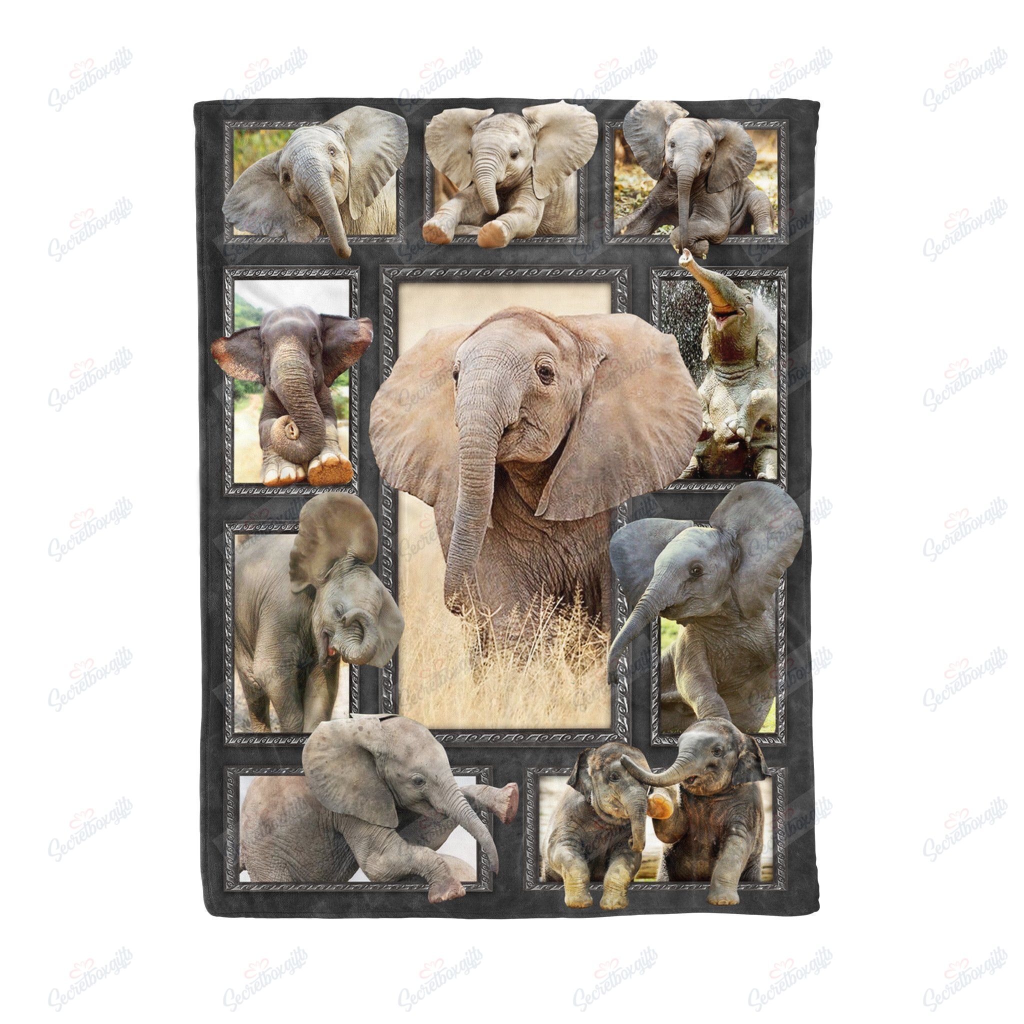 Elephant Huge Fleece Blanket