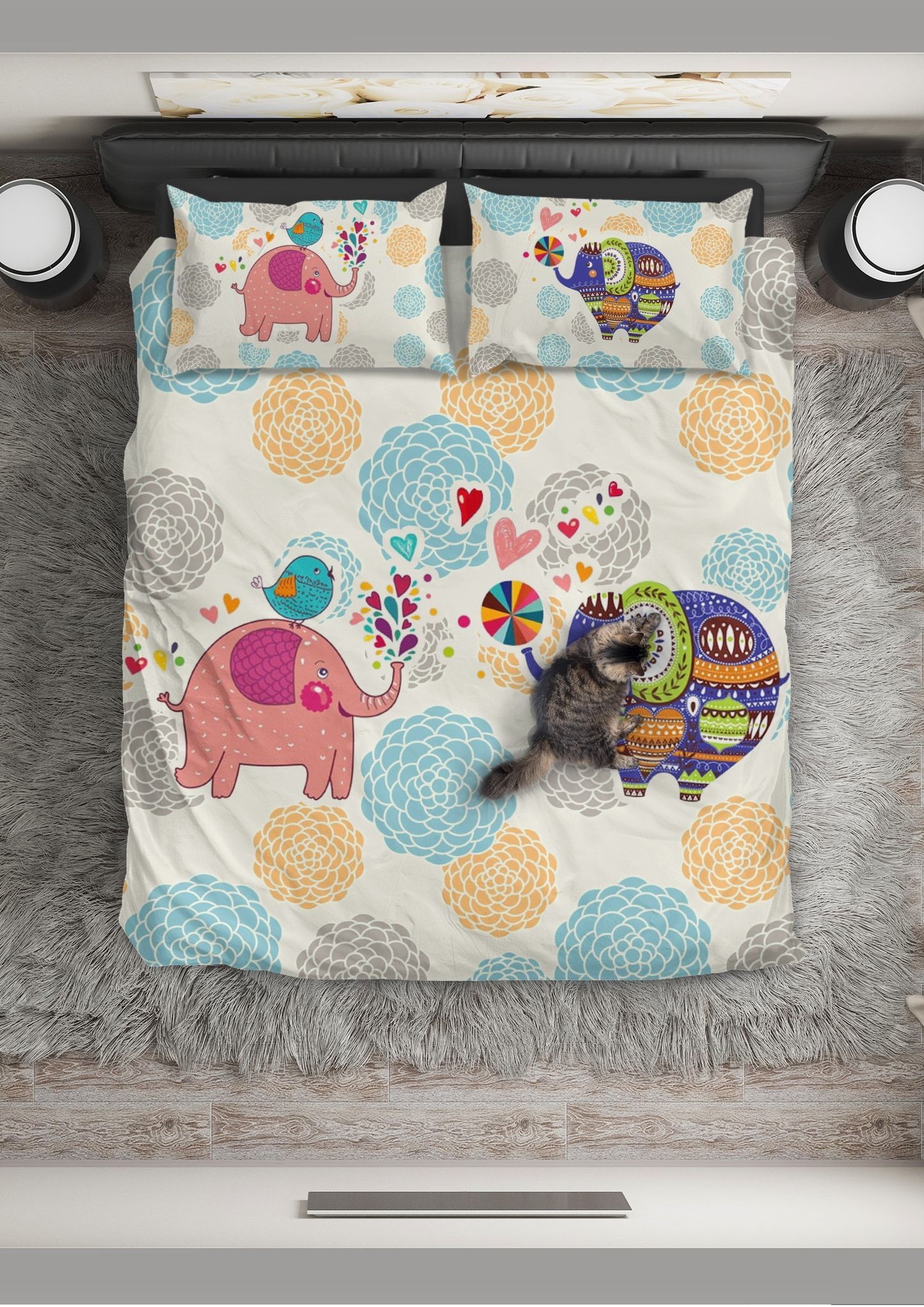 Elephant I Love U Bedding Set