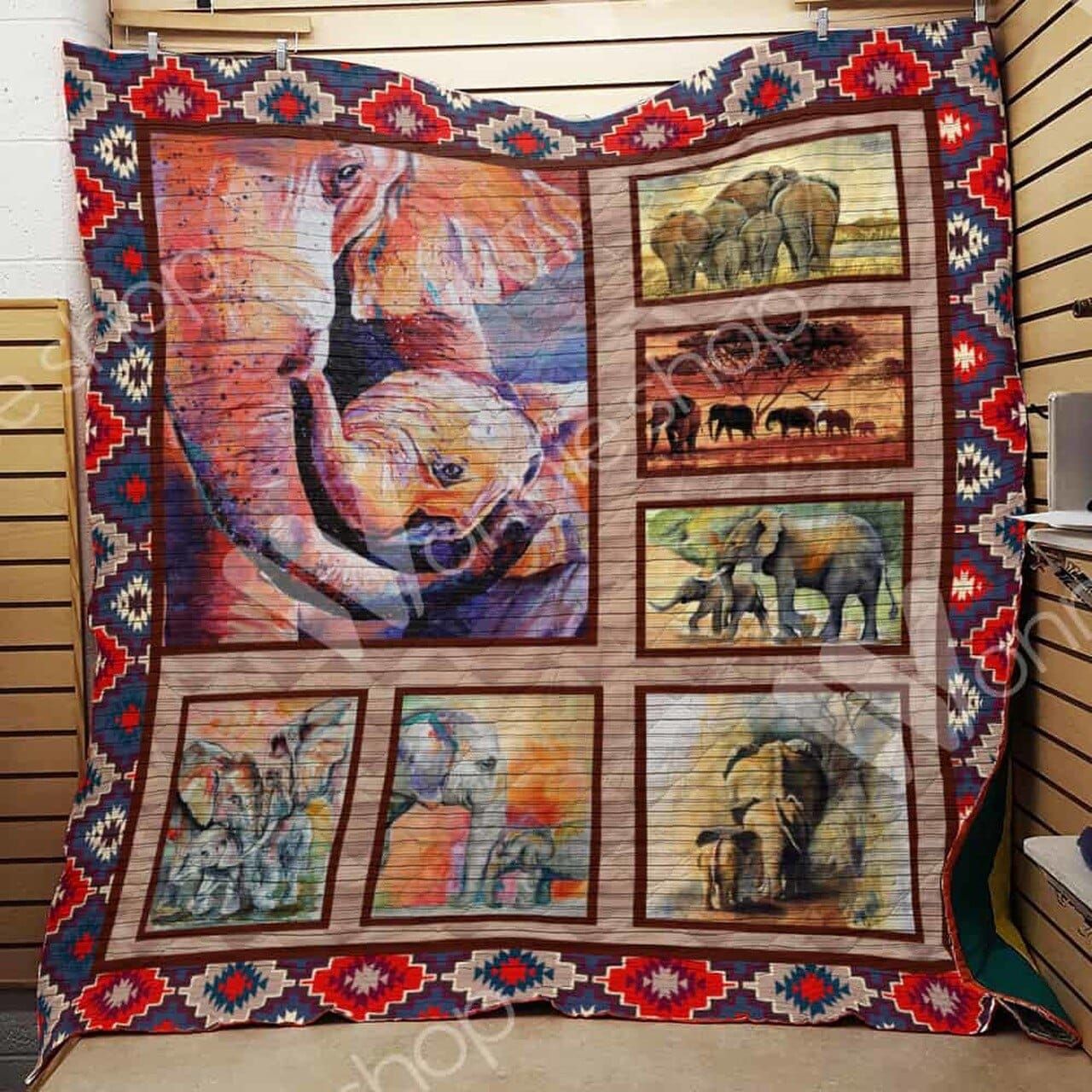 Elephant I Love You Mom Quilt Blanket Dhc04012066Dd
