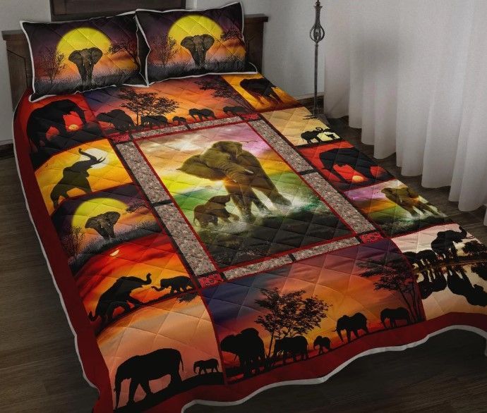 Elephant In Sunshine Bedding Set