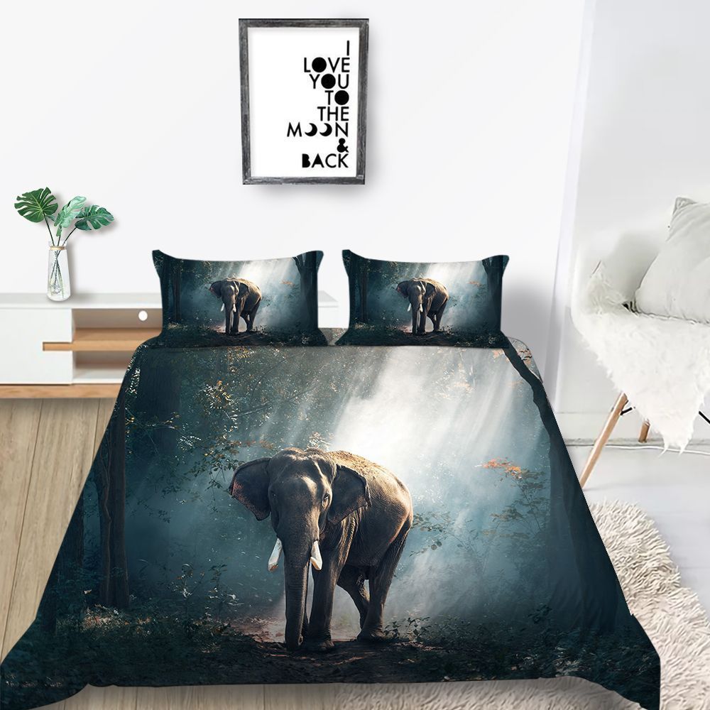 Elephant In The Forest Bedding Set