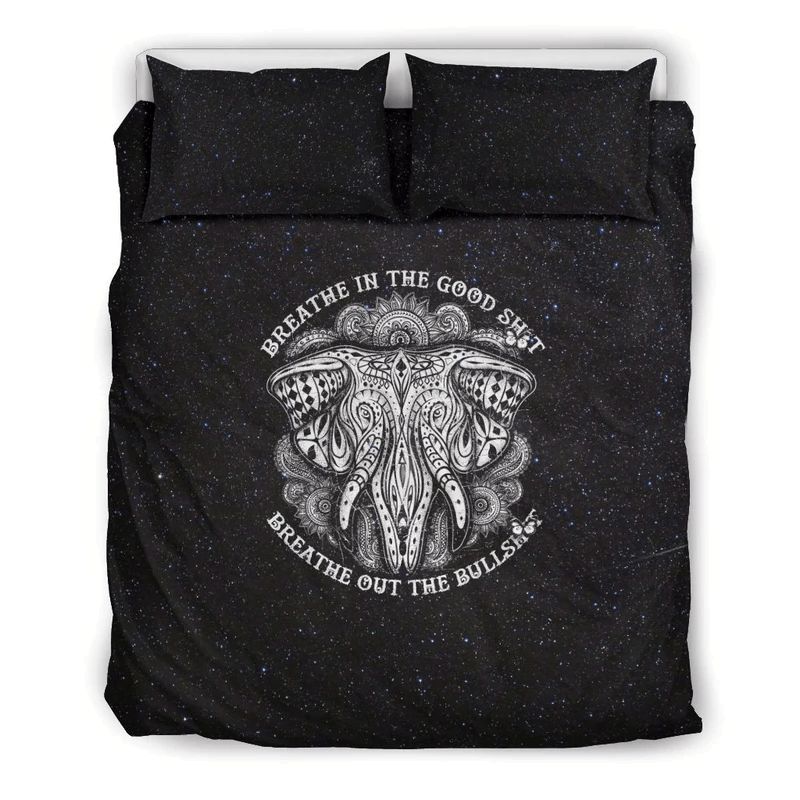 Elephant Inhale Stars Bedding Set