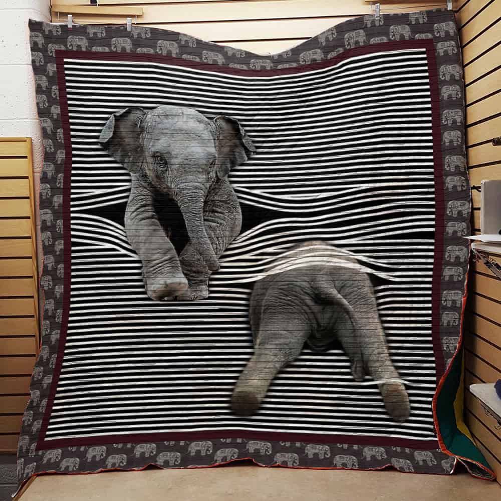 Elephant Let Find Me Quilt Blanket DHC0201201276TD