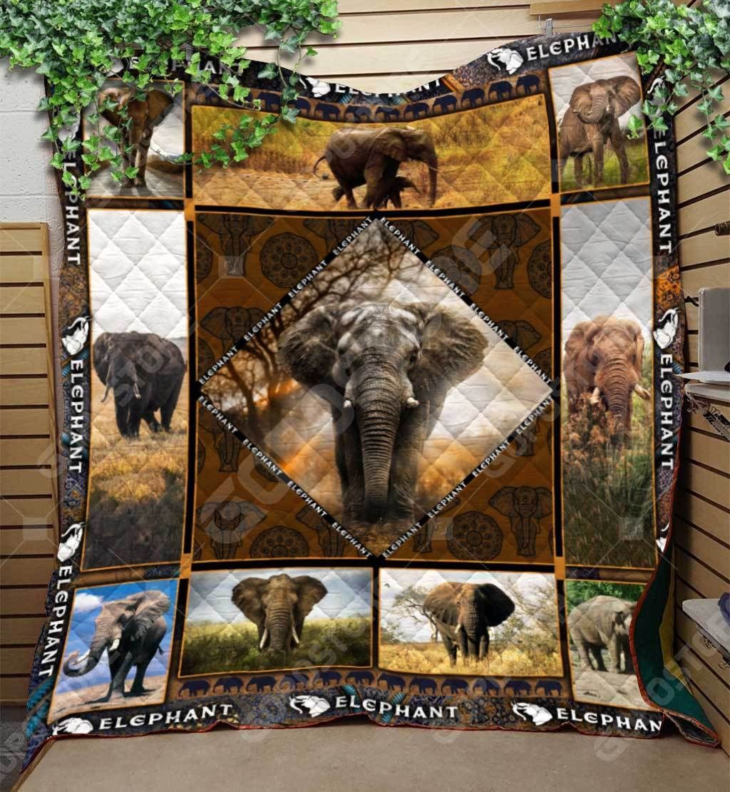 Elephant Love Wild World Quilt Blanket DHC31121597TD