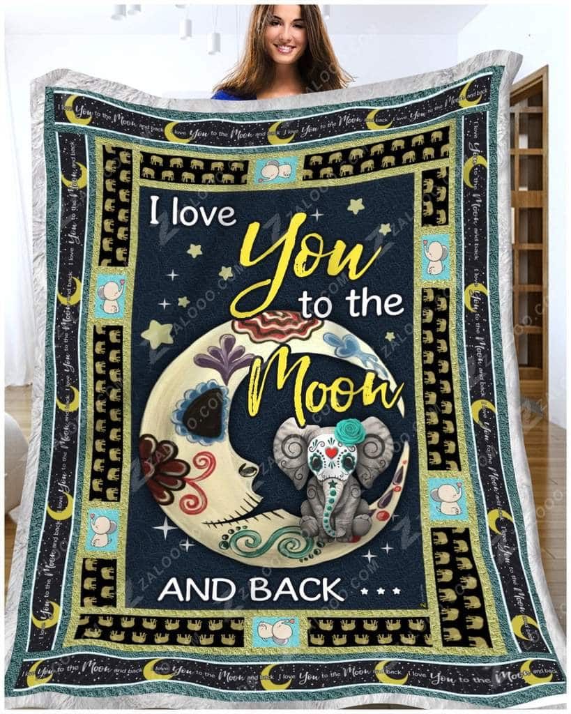 Elephant Love You To The Sun And Back Quilt Blanket Dhc03011535Dd