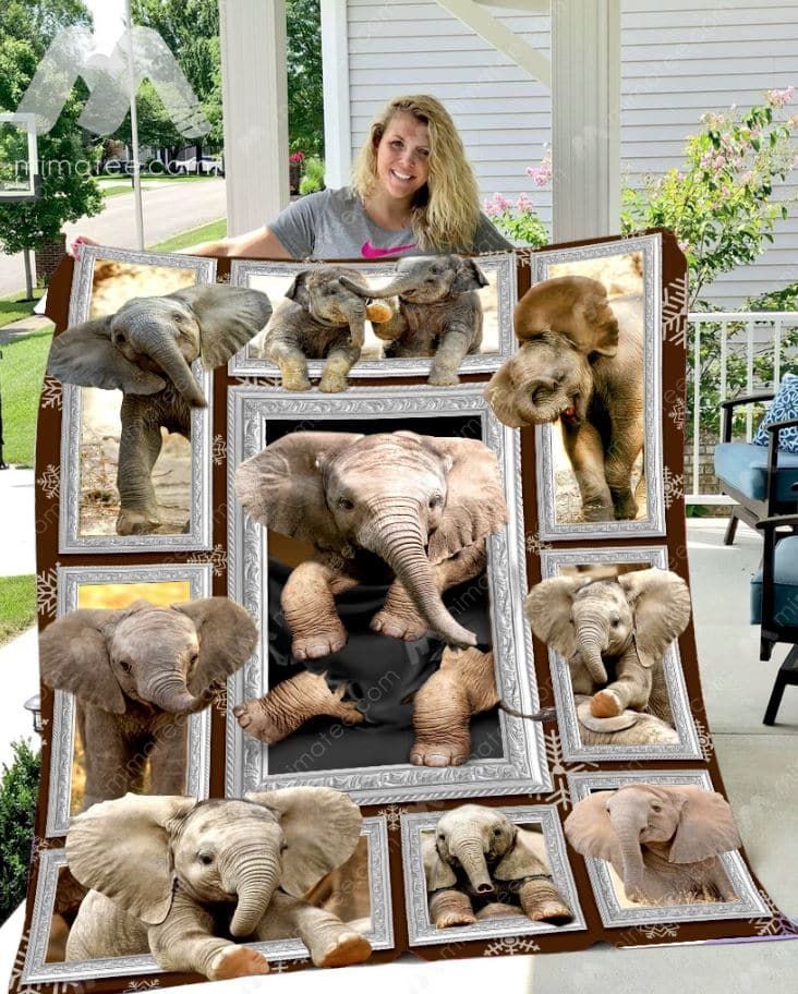 Elephant Lovely Life Quilt Blanket Dhc04011709Dd