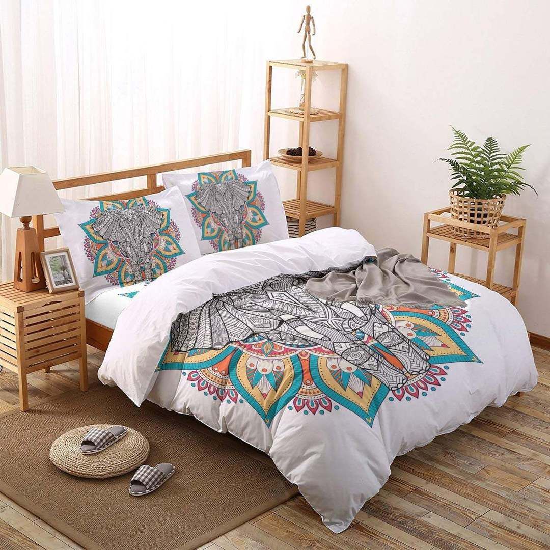 Elephant Mandala Bedding Set