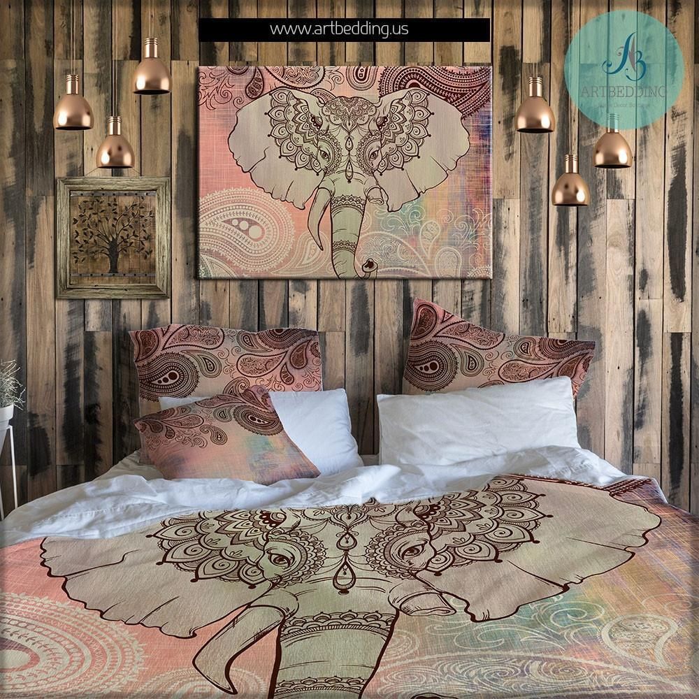 Elephant Mandala Bedding Set