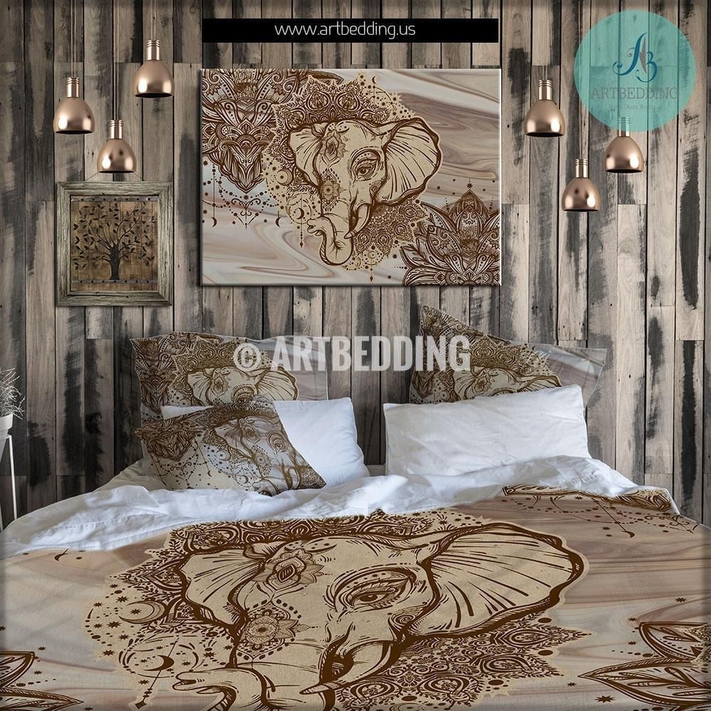 Elephant Mandala Bedding Set