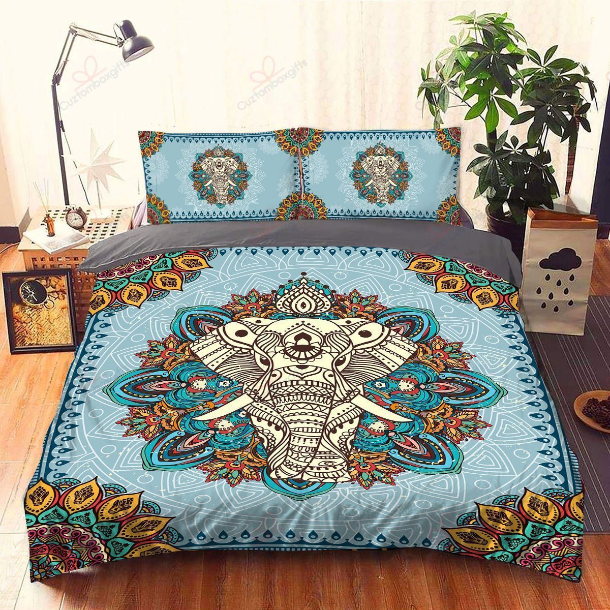 Elephant Mandala Elephant Bedding Set