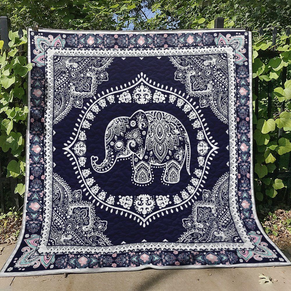 Elephant Mandala MD160704 Quilt Blanket