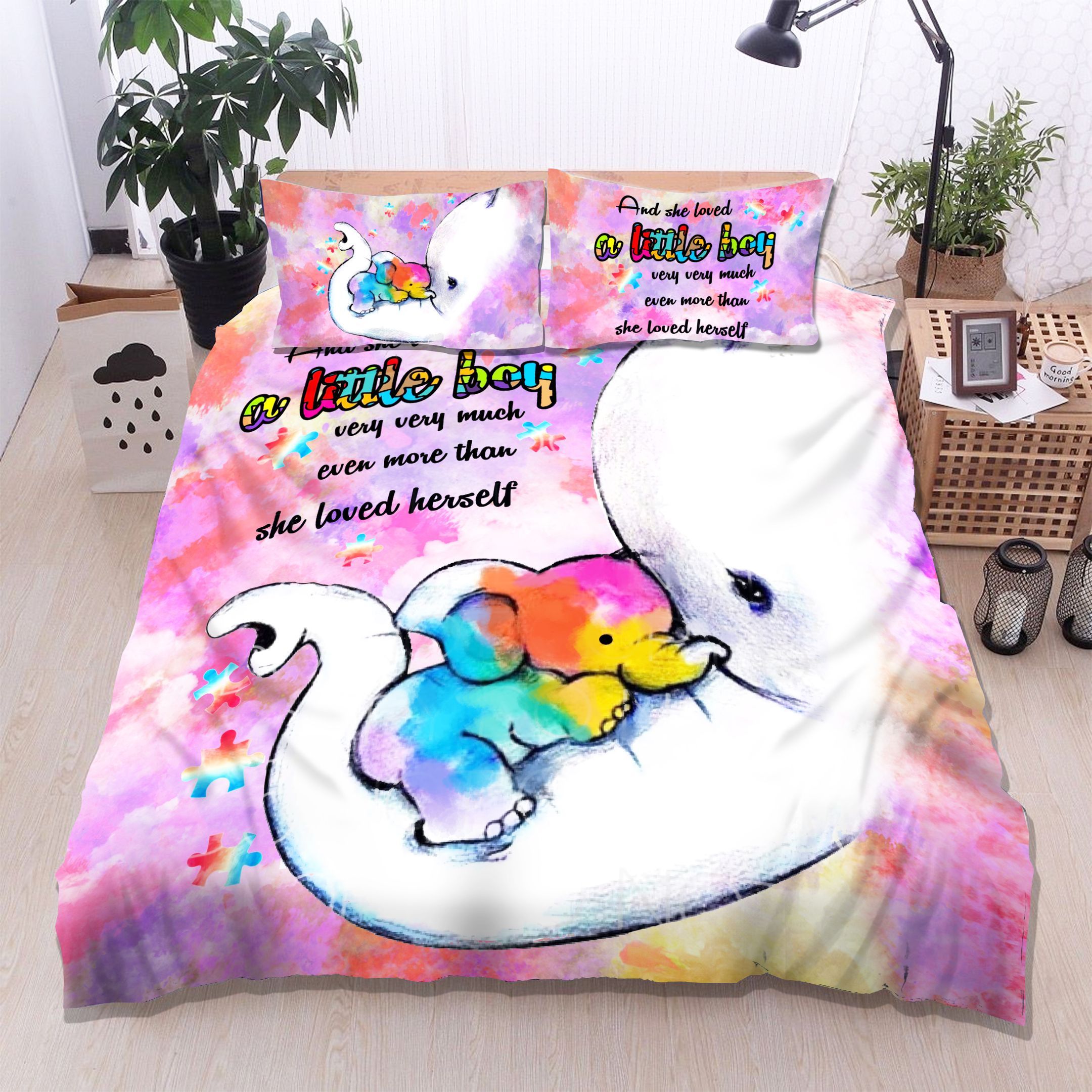 Elephant Mom Bedding Set