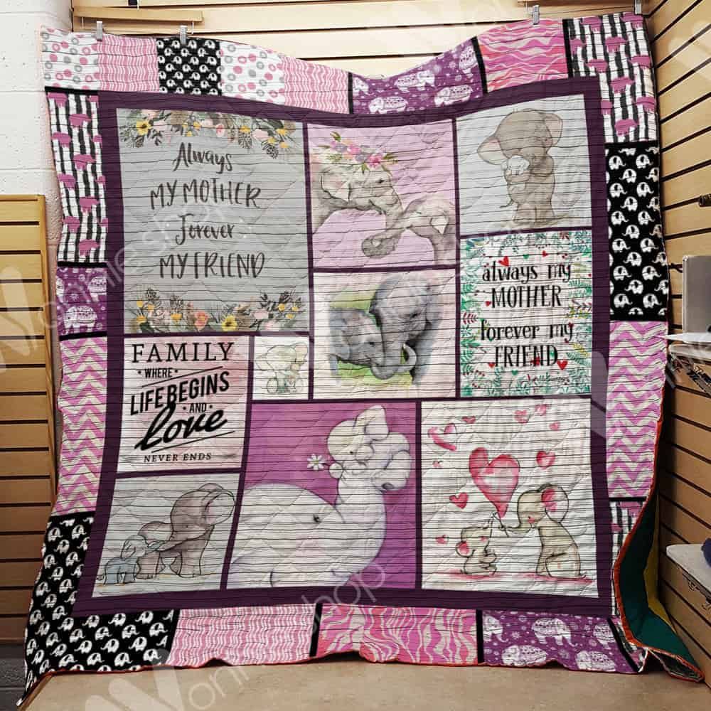 Elephant Mom Quilt Blanket DHC1102973TD