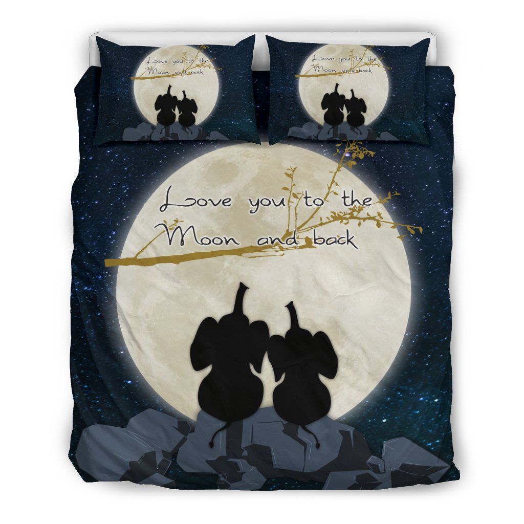 Elephant Moon Bedding Set
