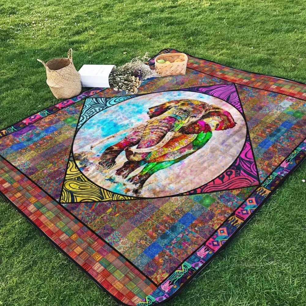 Elephant NA160701B TBG Quilt Blanket