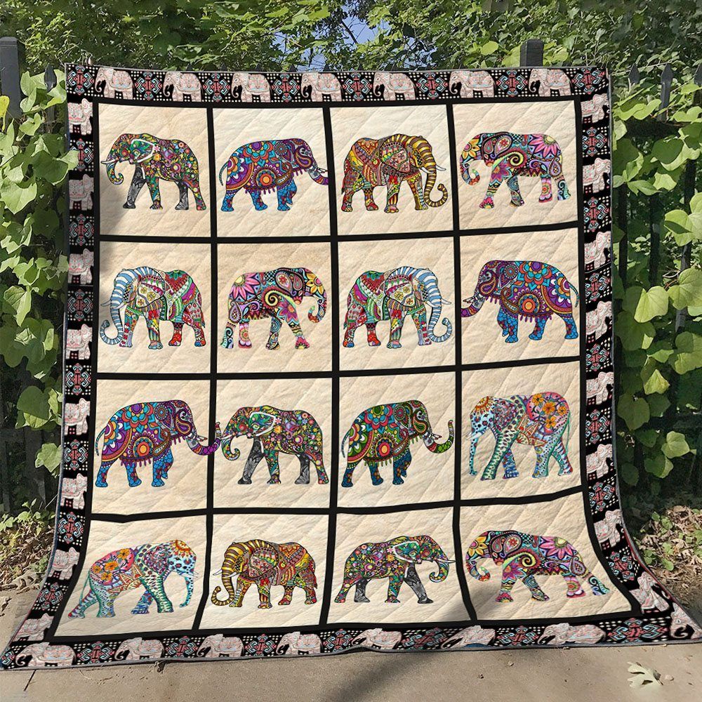 Elephant NG060701B TBG Quilt Blanket