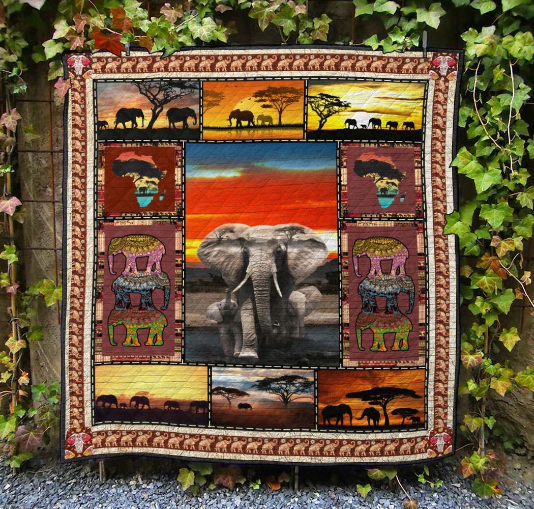 Elephant NG120701B TBG Quilt Blanket