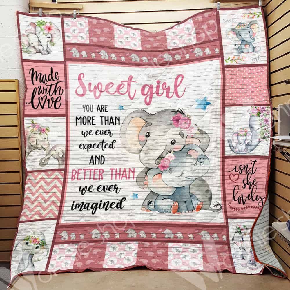 Elephant Nursery GS-CL-LD0611 Quilt Blanket
