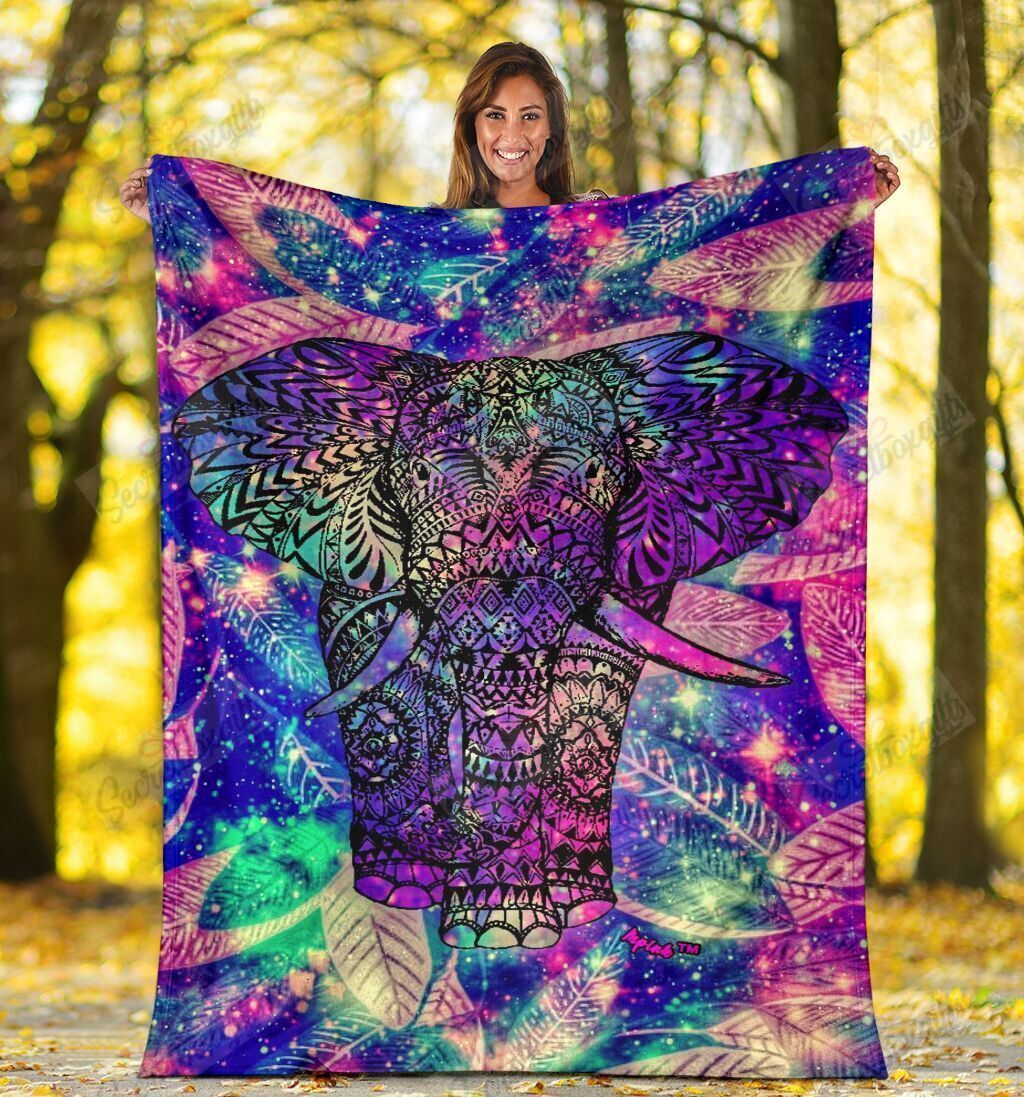 Elephant Ohemaa Blanket Fleece Blanket